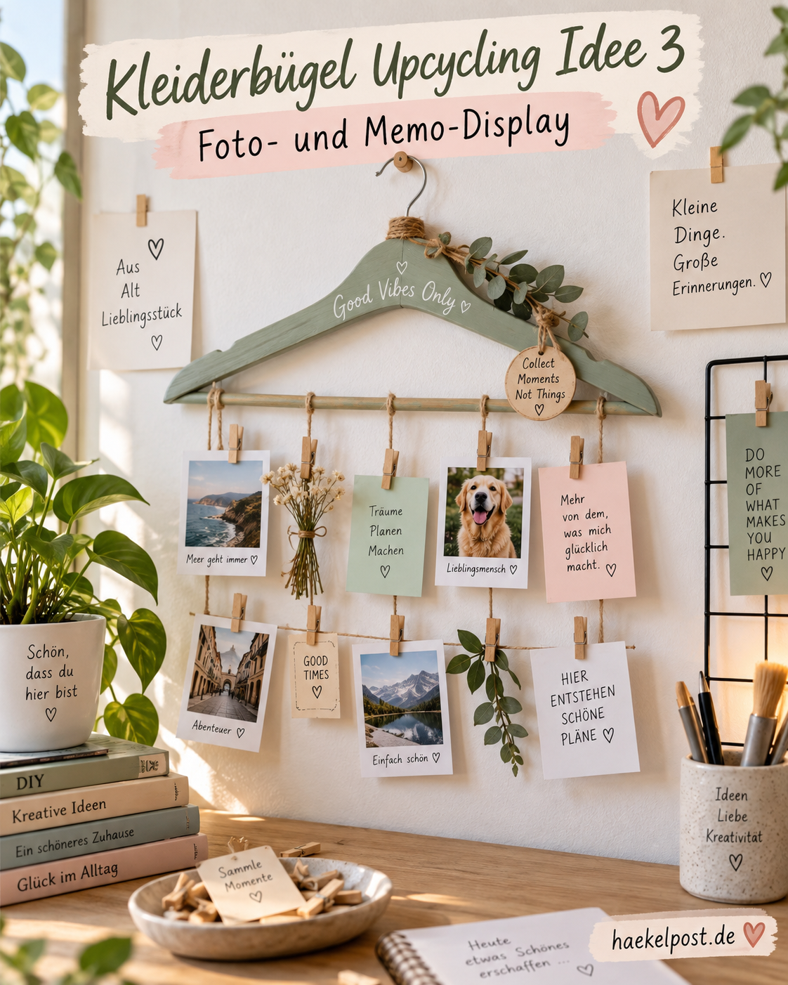 Upcycling Schalhalter aus Kleiderbügel