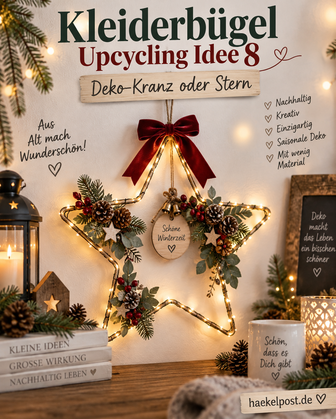 Verschiedene Kleiderbügel Upcycling Ideen