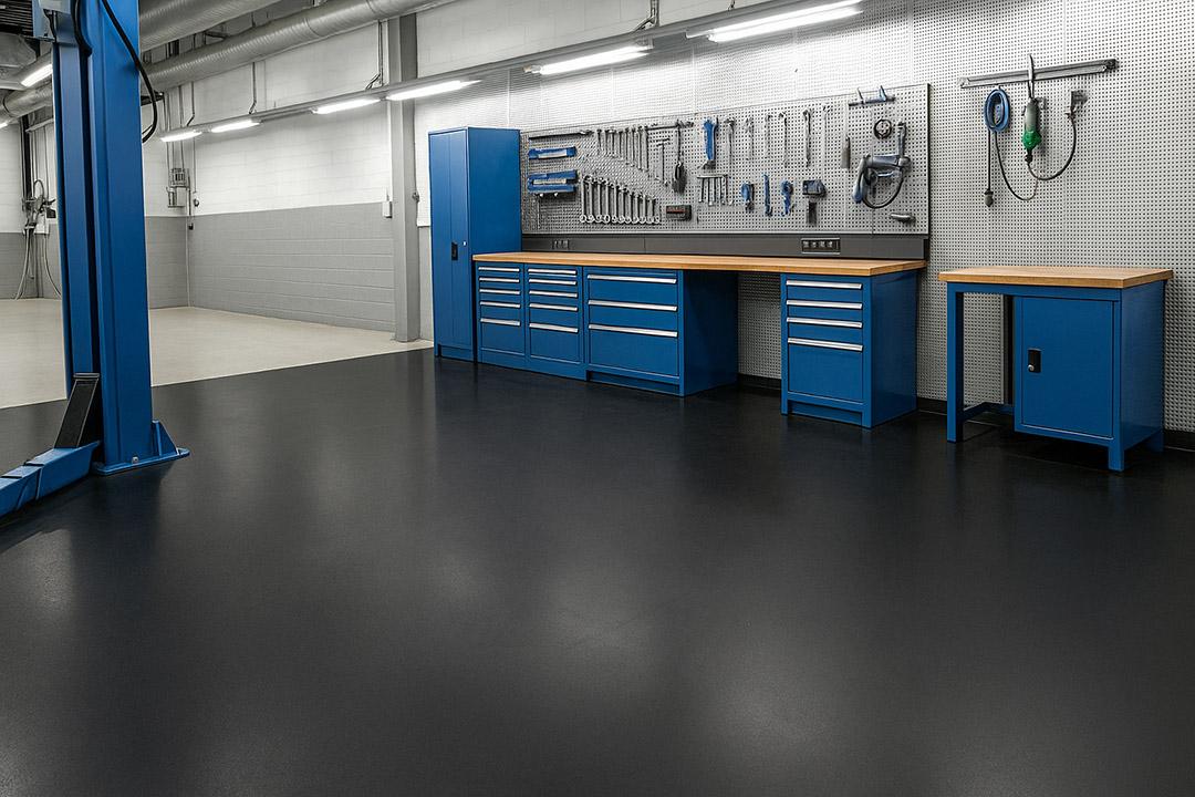 Robuster Boden Werkstattgarage
