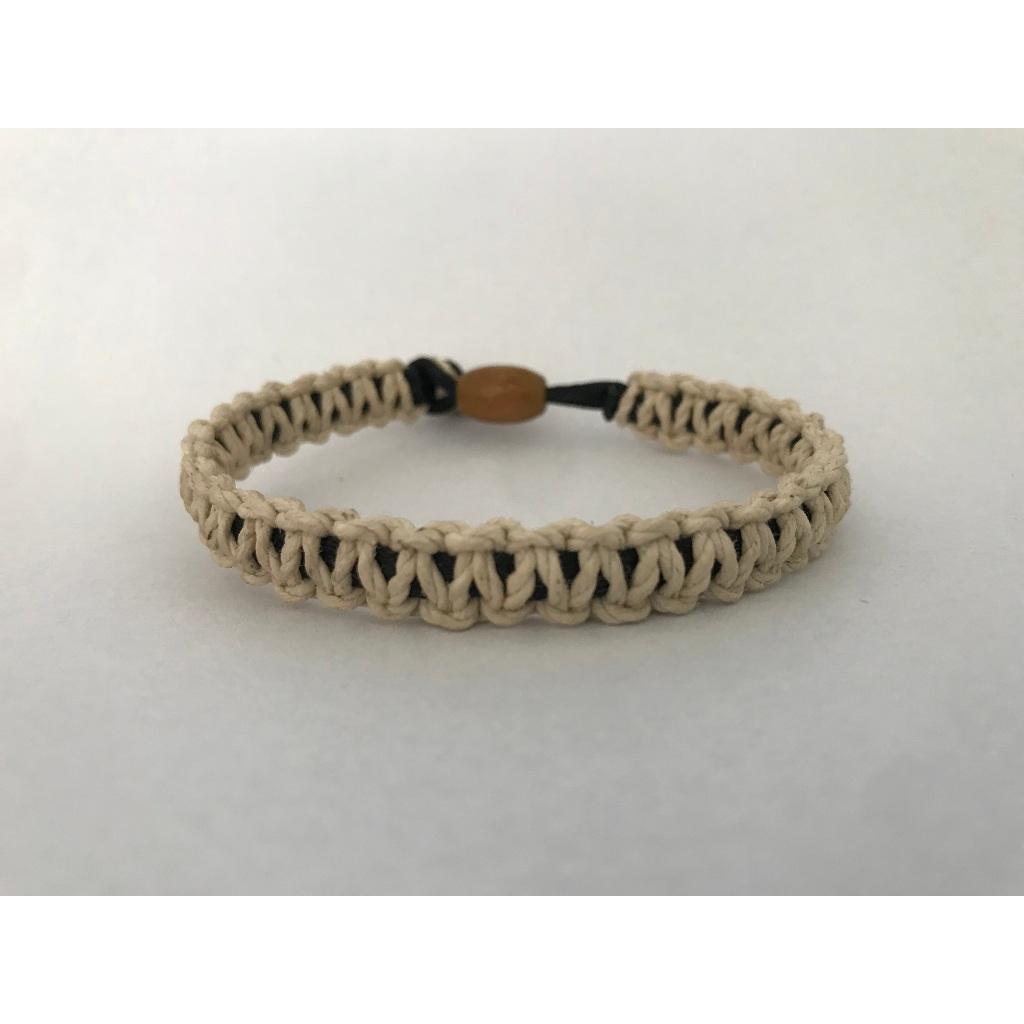 Boho Makramee Armband Naturfarben