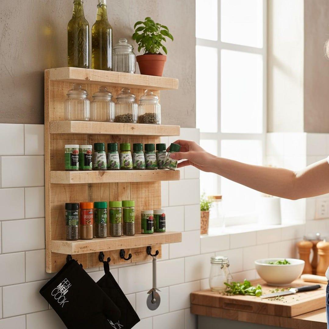 DIY Küchenregal für Gewürze