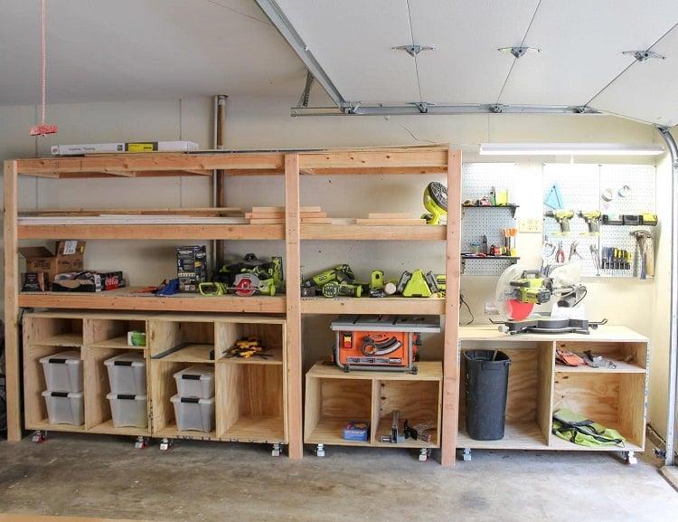 DIY Regale in Garage