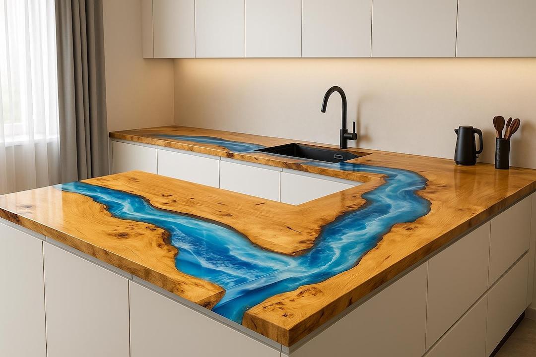 Moderne Epoxidharz Küchenplatte