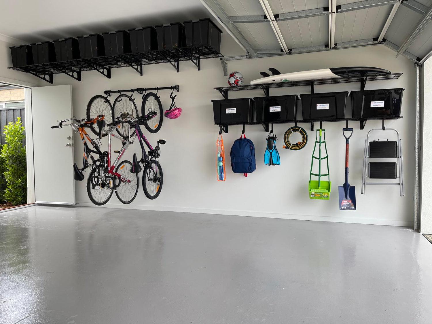 Fahrradhalter an Werkstattwand