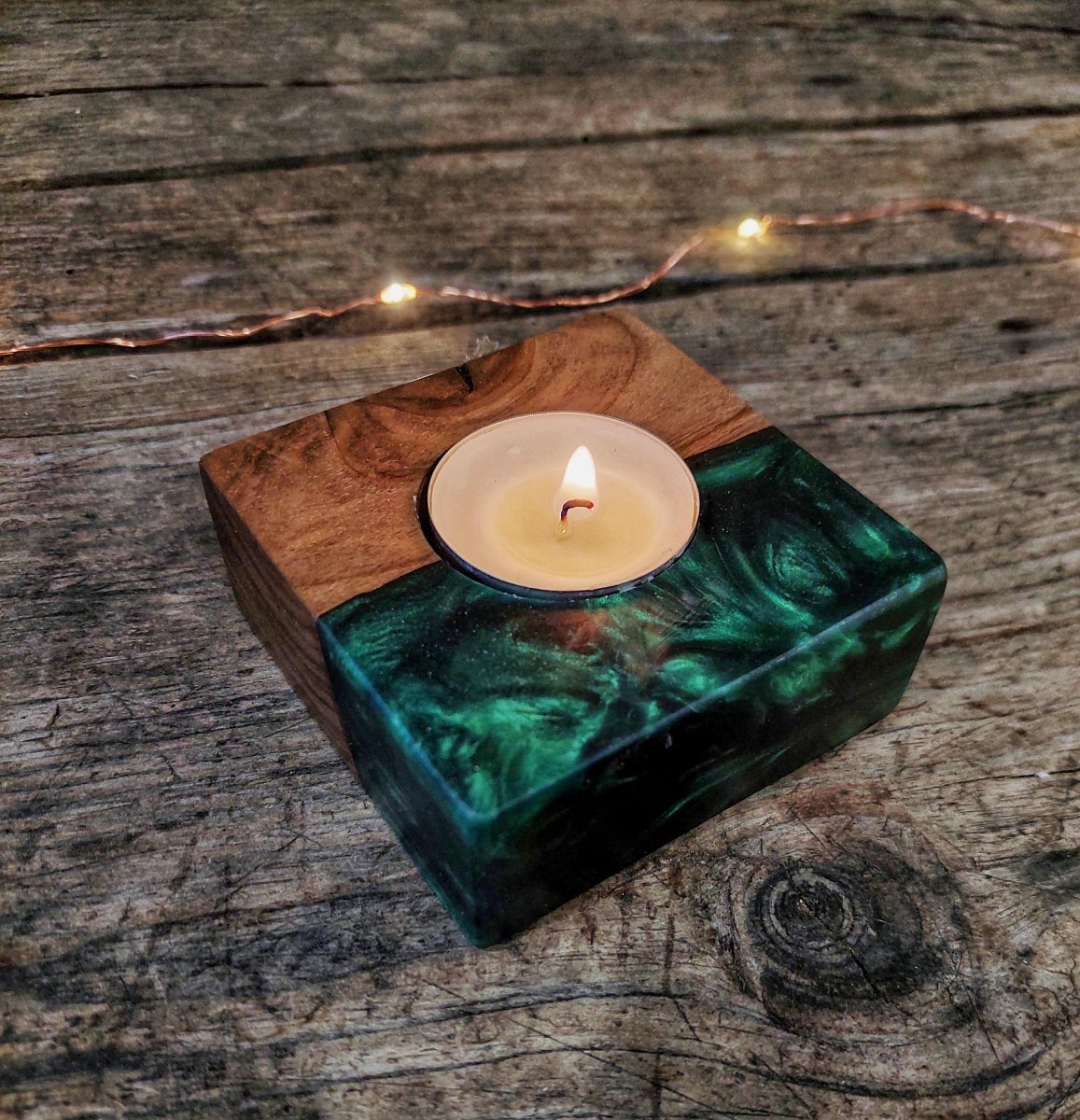 Kleine Holz Epoxidharz Deko