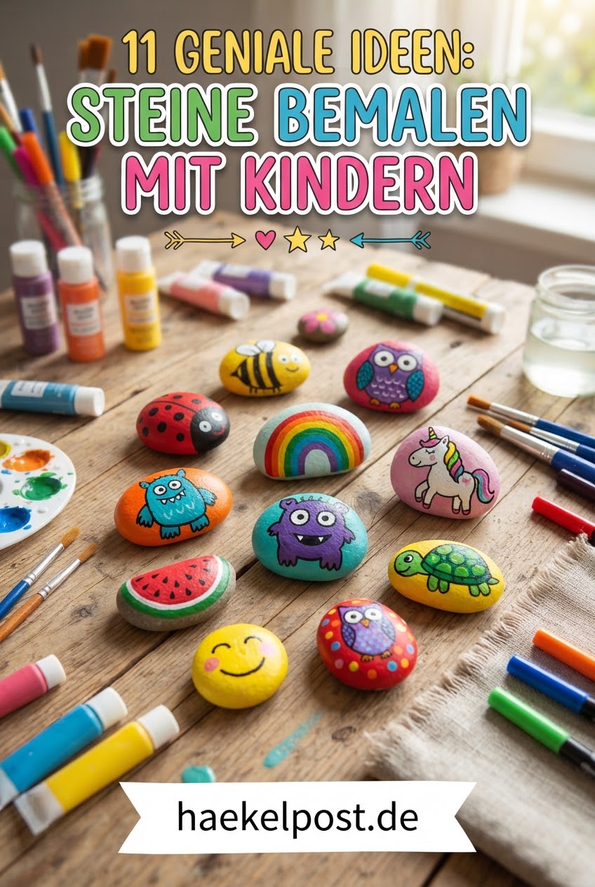 11 geniale Ideen: Steine bemalen mit Kindern