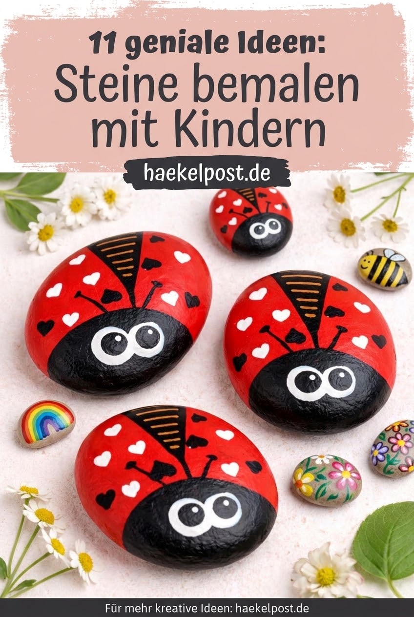 11 geniale Ideen: Steine bemalen mit Kindern
