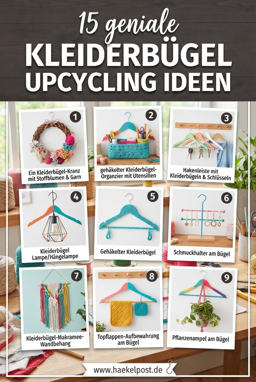 15 geniale Kleiderbügel Upcycling Ideen