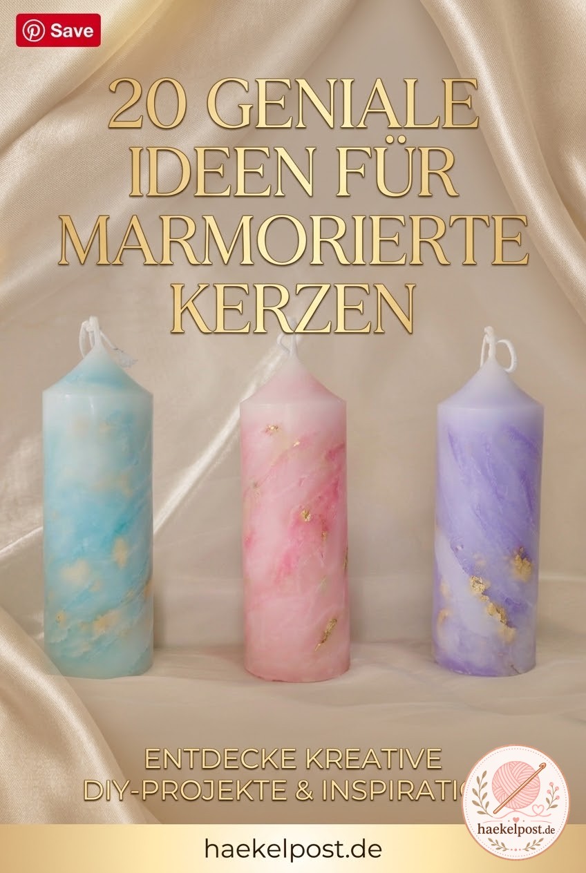 20 Geniale Ideen für Marmorierte Kerzen