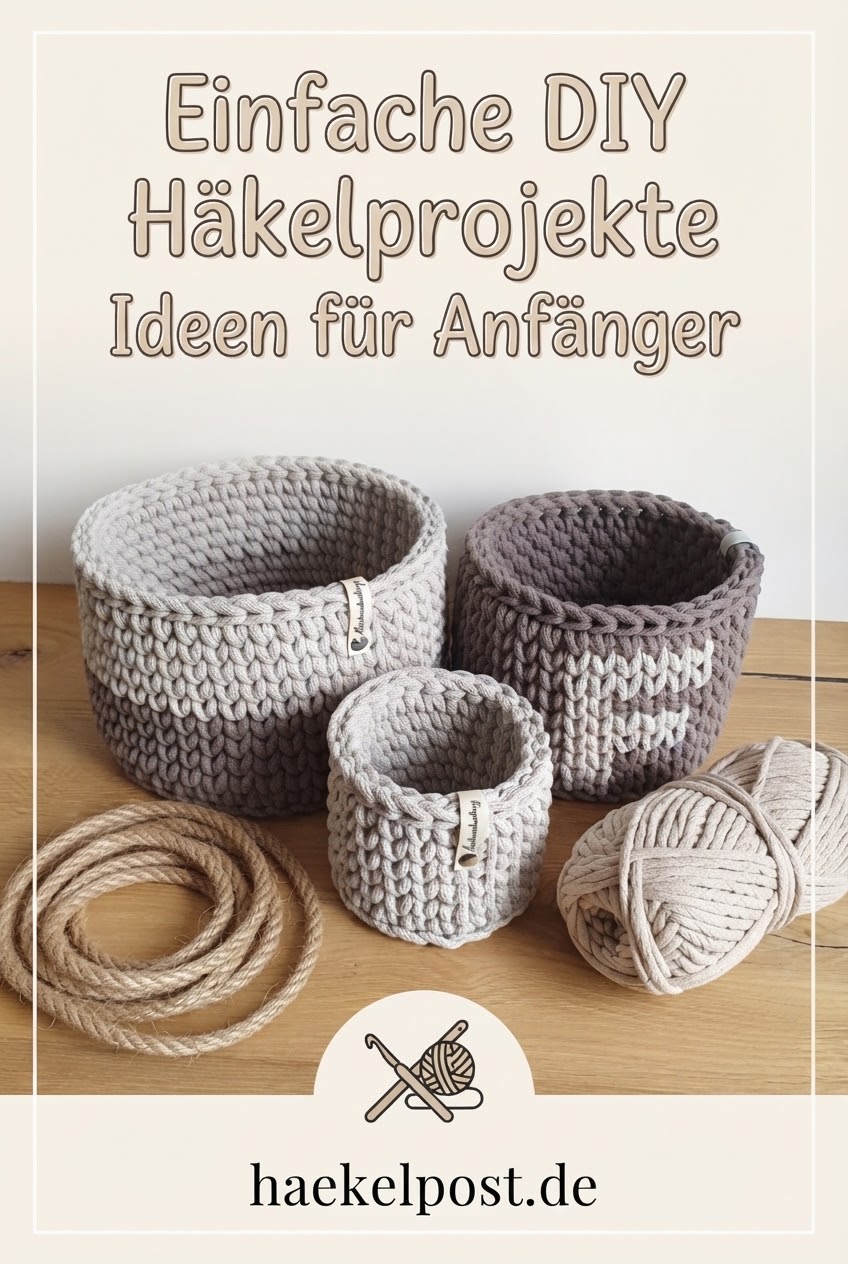 Einfache DIY Häkelprojekte Ideen für Anfänger