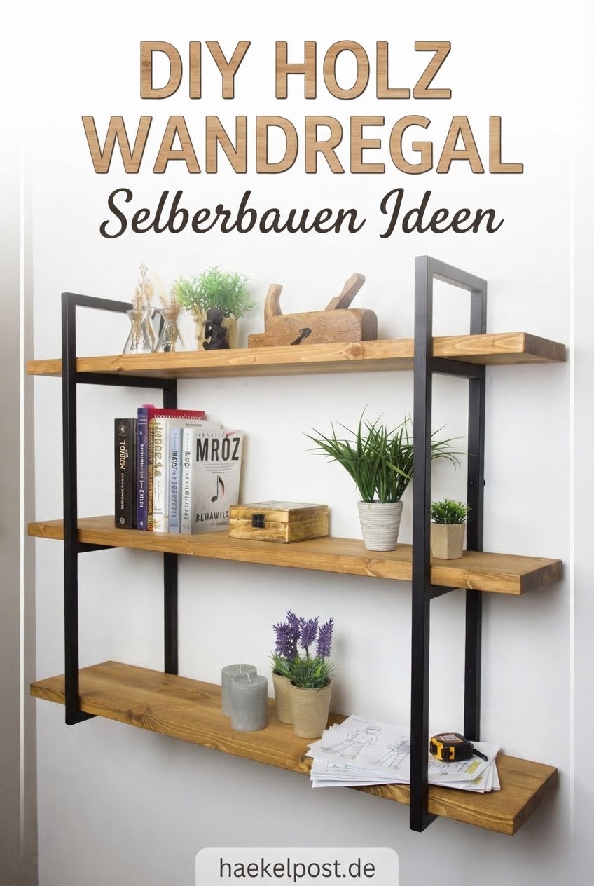 DIY Holz Wandregal Selberbauen Ideen