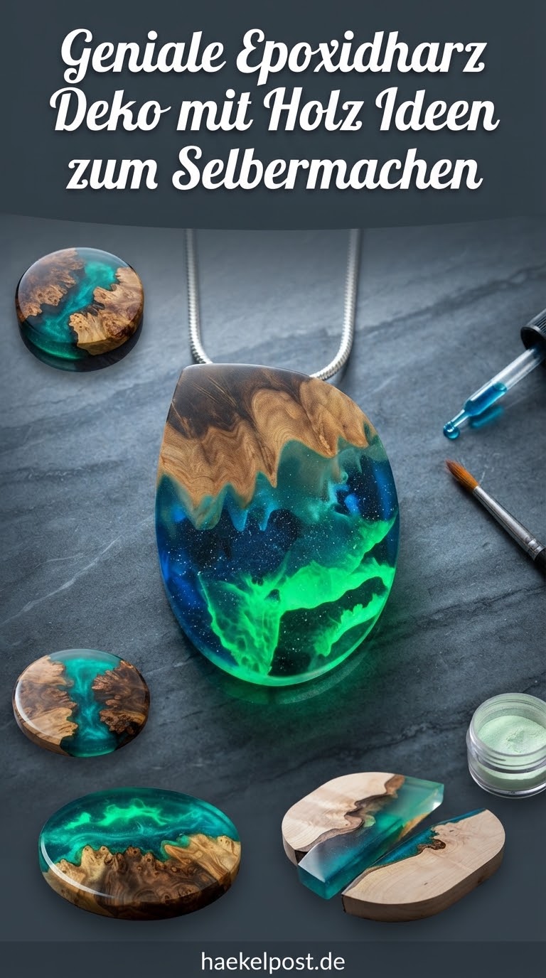 Geniale Epoxidharz Deko mit Holz Ideen zum Selbermachen