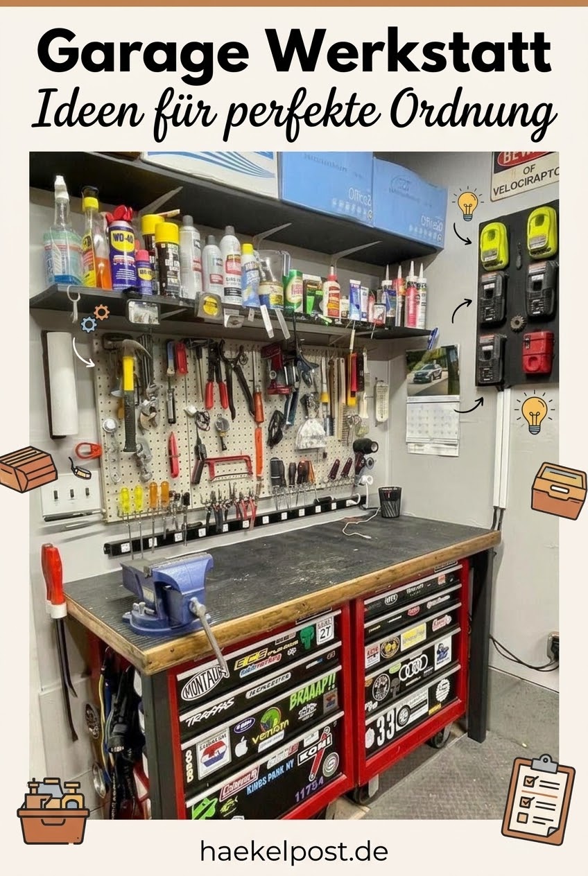 Garage Werkstatt Ideen für perfekte Ordnung
