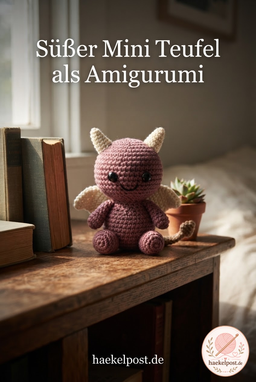Süßer Mini Teufel als Amigurumi