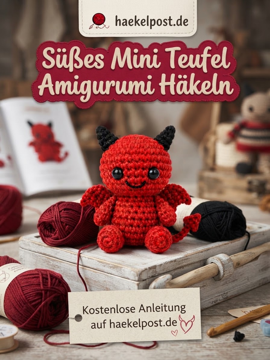 Süßes Mini Teufel Amigurumi Häkeln