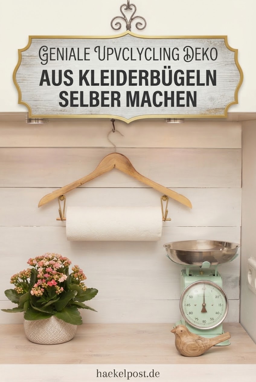 Geniale Upcycling Deko aus Kleiderbügeln selber machen
