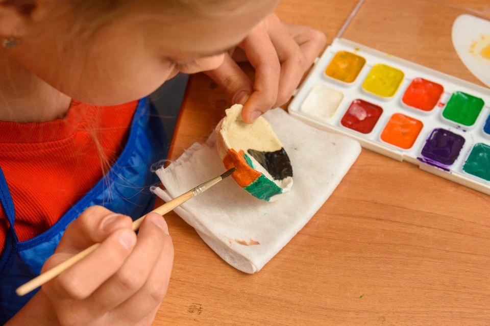 Salzteig Schale Kinder basteln